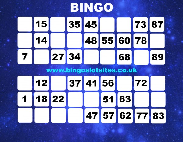 jogar bingo de cartela gratis